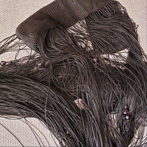 Black fringe curtain